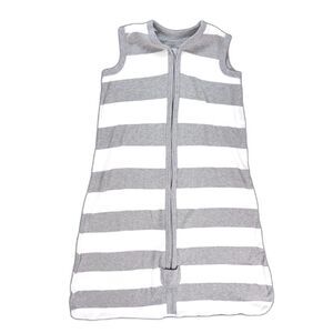 Burt’s Bees Baby Beekeeper Sleep Sack Medium Organic Cotton Grey White Stripe